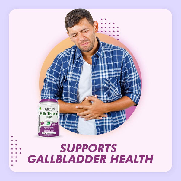 Nutrition Milk Thistle (Silymarin Marianum) - 600mg Extract - Support Liver Health - 120 Veg. Capsules