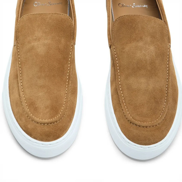 Oliver Sweeney Taupe Gelding Suede Loafers for Men UK 7