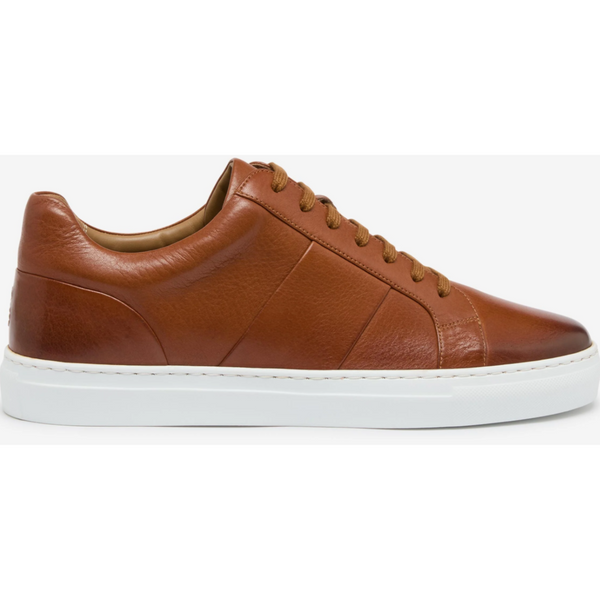 Oliver Sweeney Kendal Tan  Milled Leather Cupsole Trainers RRP £179 UK 7