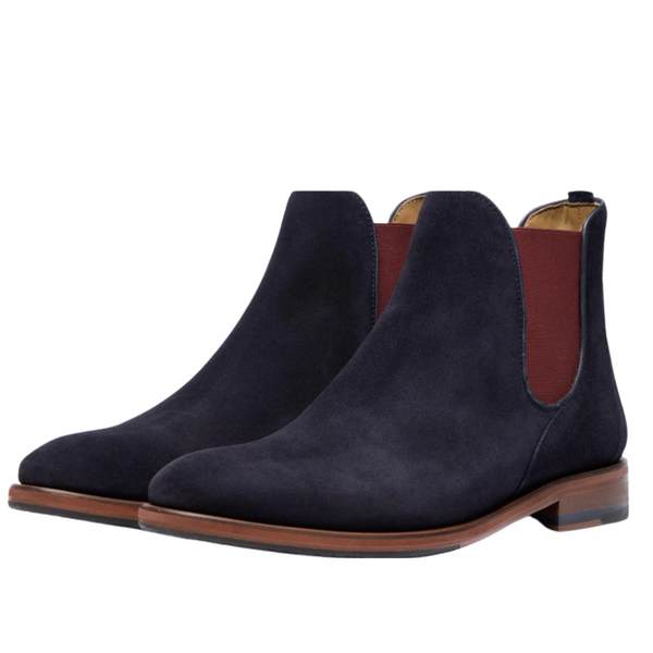 Oliver Sweeney Andante Navy Suede Chelsea Boots RRP £199 UK 11