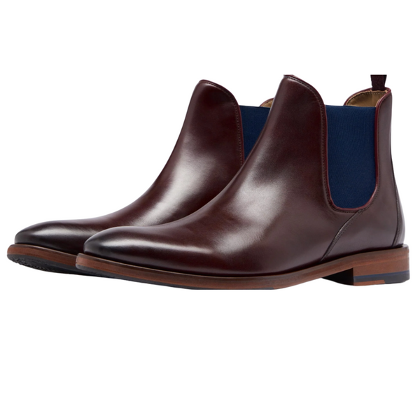 Oliver Sweeney Andante Burgundy Antiqued Leather Chelsea Boots RRP £199 UK 10 & UK 12