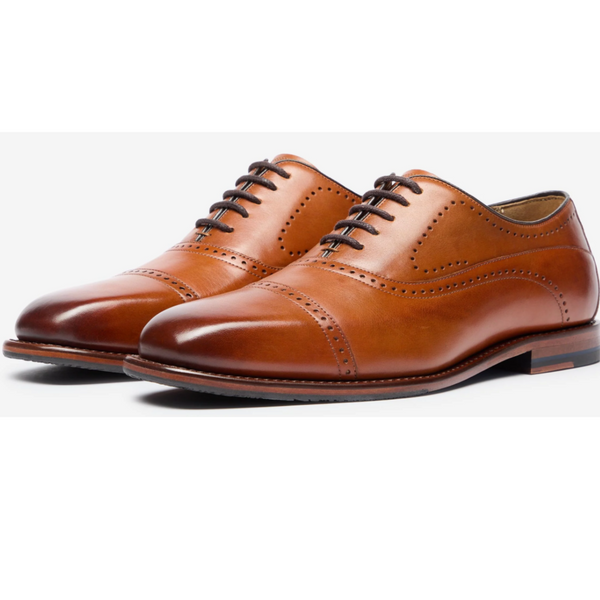 Oliver Sweeney Banbury Tan Antiqued Leather Oxford Shoes RRP£179 UK 8