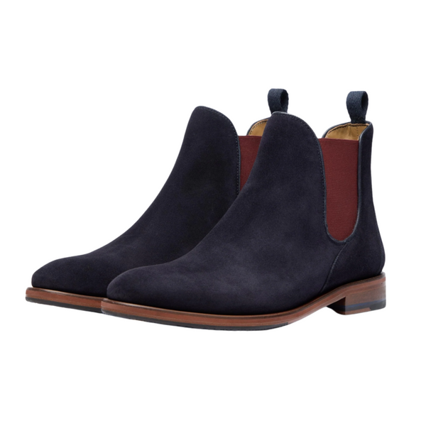Oliver Sweeney Andante Navy Suede Chelsea Boots RRP £199 UK 11