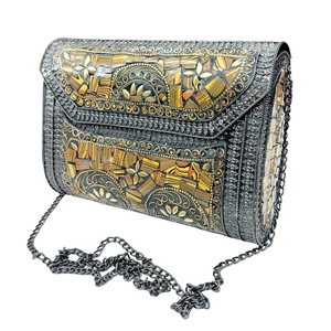 clutch sling bag metal antique purse handbag