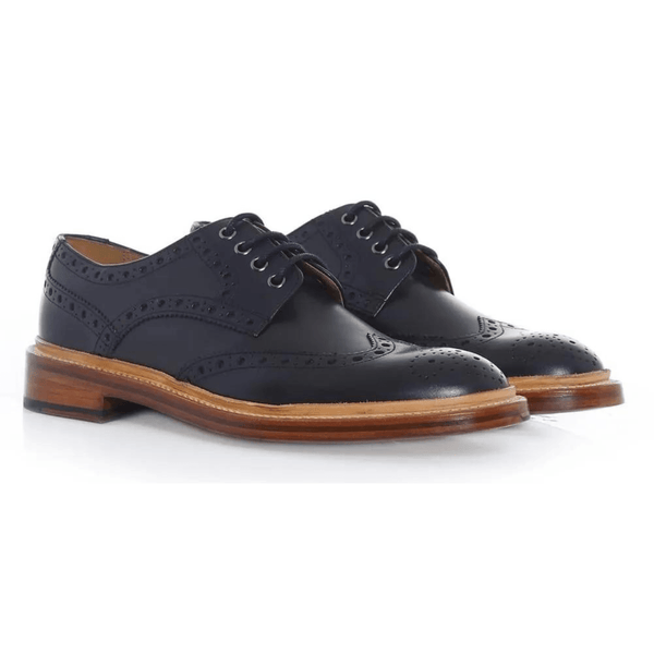 OLIVER SWEENEY Men's Black Leather Saunders Brogues. - www.oliveroutlet.com