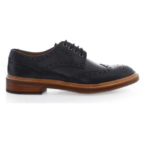 OLIVER SWEENEY Men's Black Leather Saunders Brogues. - www.oliveroutlet.com