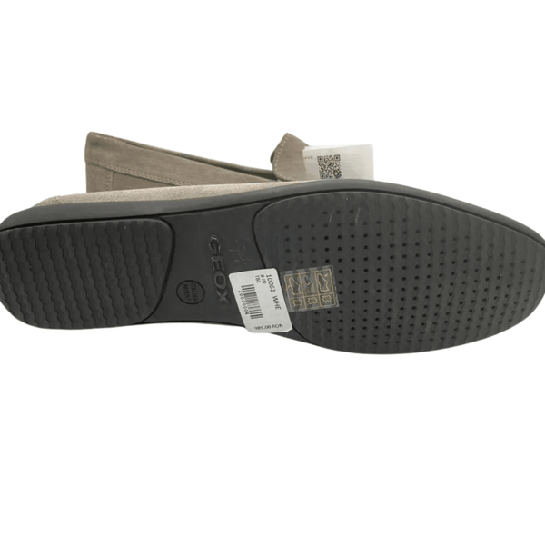 Geox U Ascanio A Mens Suede Slip On Shoes. Loafers for Men - Grey - www.oliveroutlet.com