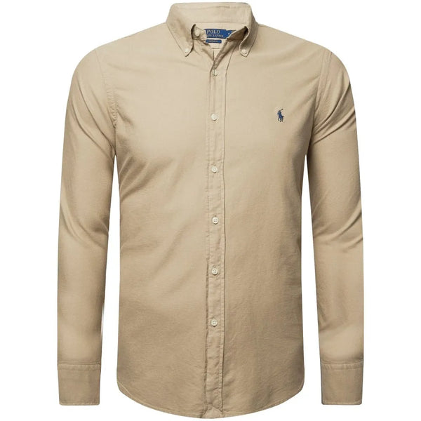 Polo Ralph Lauren Custom Fit Oxford Shirt for Men | Surrey Tan | RRP £139