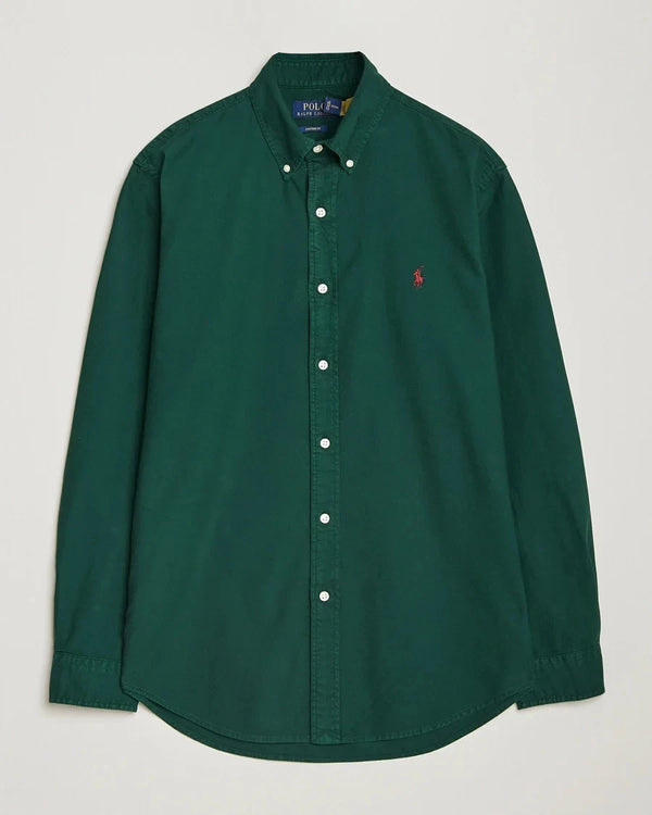 Polo Ralph Lauren Custom Fit Oxford Shirt for Men | Forest Green | RRP £125
