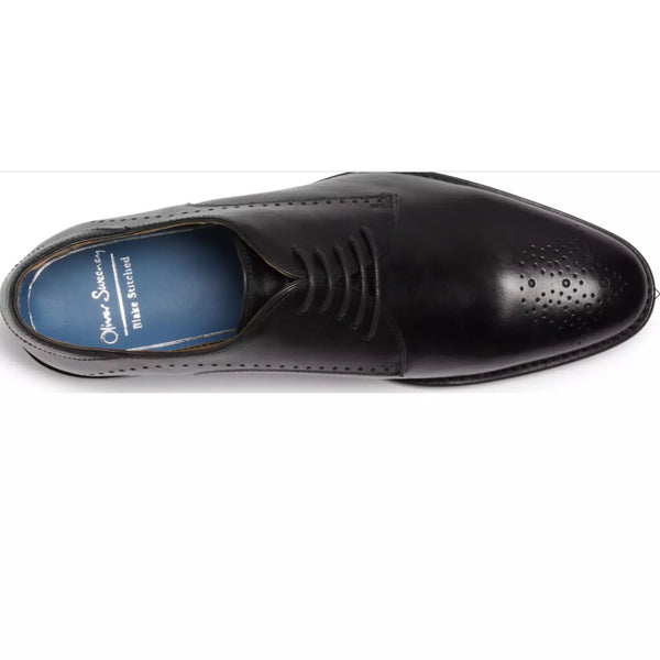 Oliver Sweeney Harworth Black Calf Leather Derby Shoes UK 12