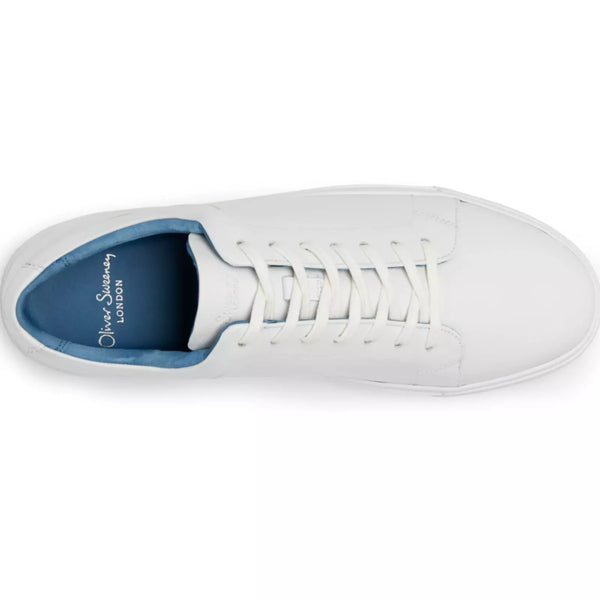 Oliver Sweeney Hayle White Calf Leather Trainers UK 11